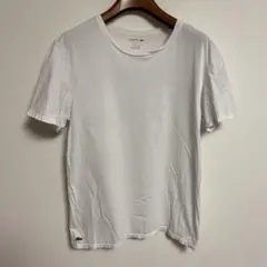 LACOSTE ラコステ クルーネック ホワイトTシャツ M相当