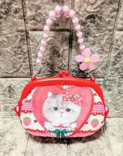✰SALE！✰コヤンイサムチョン ボックス形がま口ポーチ ルミちゃん❤ 持ち手付