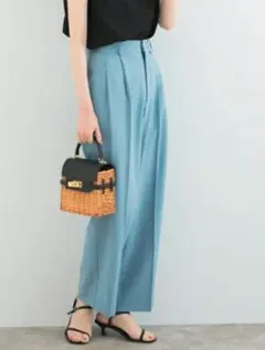 美品◆ROSSO　アーバンリサーチロッソツータックスラックス　パンツ　夏