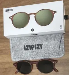 IZIPIZI イジピジ D サングラス　ブラウン　グリーンレンズ