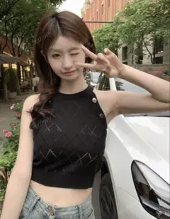 shein ノースリーブトップス　ワンホン