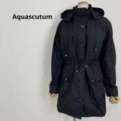 Aquascutum アクアキュータム モッズコート ネイビー 第三ボタン欠陥