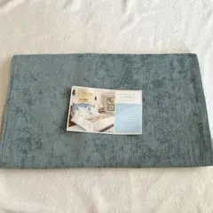 ベッドランナー 寝具 ベッドカバー ブルー グレー 50 × 260 cm