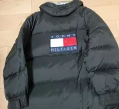 Tommy Hilfiger バックロゴ ダウンコート 90s フラッグタグ