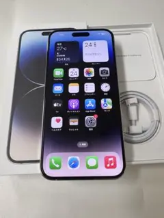 新品未使用近い！Apple iPhone 14 Pro Max シルバー　1TB