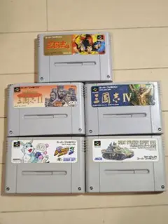 ⑮ジャンク品扱い スーパーファミコンソフト5点セット