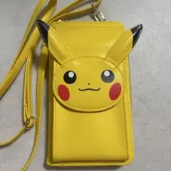 ピカチュウお財布機能付きスマホショルダー