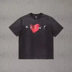 SAINT セントマイケルL新品コットンサイズブラック Tシャツ
