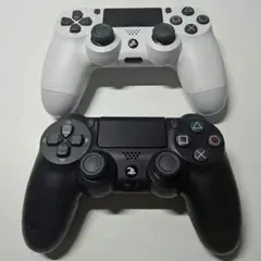 PS4 DualShock 4 コントローラー 黒白セット