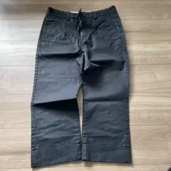 EDITION ブラック チノパン 7分