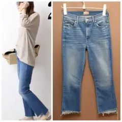 mother インサイダー クロップ デニム 切りっぱなし 26