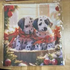 ダルメシアン犬のイラストポーチ