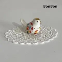 ホワイト　お洒落な小鳥　フェーブ　フェーブ　フランス　鳥　北欧