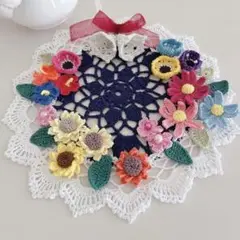 ˚✧₊⁎❝᷀ົཽアラカルトフラワー♥︎ベル付きドイリー˚✧₊