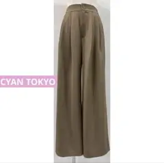 【極美品】CYAN TOKYO シアントーキョー　スパイラルライン2タックワイド