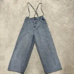ライトブルーデニムサロペット