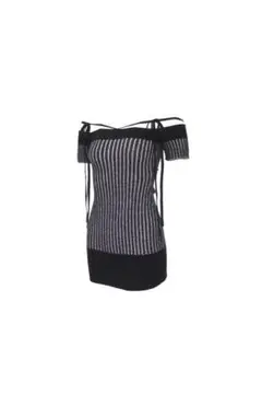 theredthred bicolor knit dress