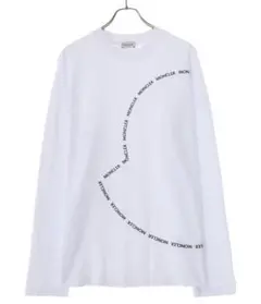美品 2022 MONCLER ビッグロゴ ロングスリーブ Tシャツ ロンT L