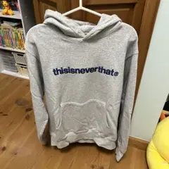 thisisneverthat グレー フード付きパーカー S