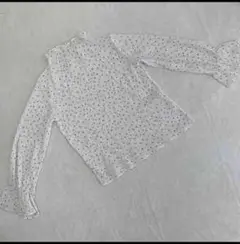 ヴィンテージ 長袖シャツ 圧倒的 総柄 花柄 シンプル カジュアル シースルー