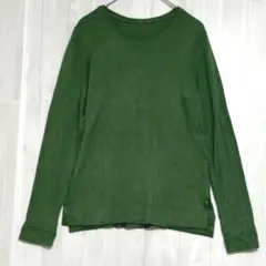 エッセンシャル　長袖カットソー　緑　7 / S