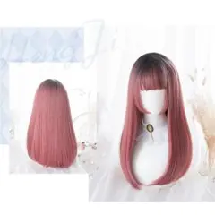 【本日限定お値下げ】ロングストレート ピンク ロリータ風
