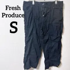 Fresh Produce 【S】ブラック 黒 ワークパンツ カーゴパンツ