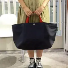 エルベシャプリエ◉1837C◉コーデュラトラベルバッグL◉ノワール×ルージュ