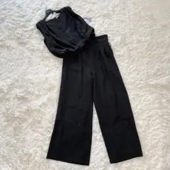 【新品未使用】AIMER ブラウジングブラウス ワイドパンツ セットアップ