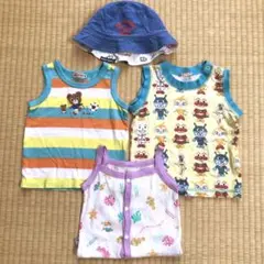 ミキハウス アンパンマン ベビー服 80 90 帽子 ノースリーブ まとめ売り