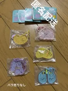 にっこりーの　元気なカラダのシャカシャカアクリルキーホルダー　5点　バラ売りなし