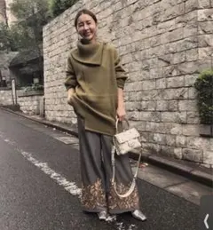 Ameri vintage TURN DOWN TURTLE KNIT