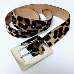 DOLCEu0026GABBANA レオパード柄 ハラコ ベルト