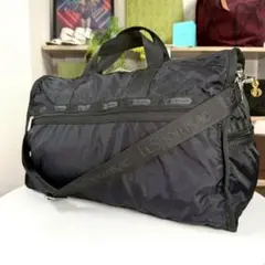 超美品 LeSportsac ボストンバック 2way 大容量 ブラック