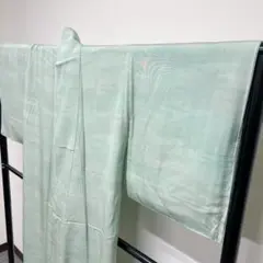 ぼかし染の色無地 着物 紋無し