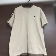 盆休みSALE VANS ベージュ Tシャツ 袖ストライプ　レディースL