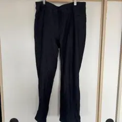 LOGOS 裏起毛 ジーンズ風 パンツ