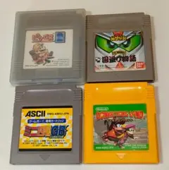 ゲームボーイ ソフト 4本セット ドンキー ガンダム ミニ四駆 ピクロス2