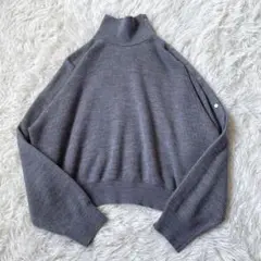 alexanderwang.t メリノウール100% ハイネック リブニット S