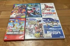 wii wii u ゲームソフト　6個セット