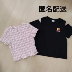 GU HARIBOロゴTシャツとフリルTシャツセット