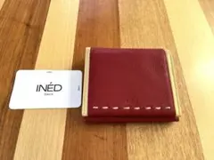 INÉDイネド レッド 二つ折り財布