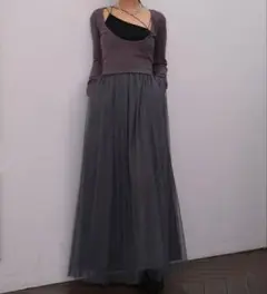 AKTE 2WAYチュールコンビワンピース