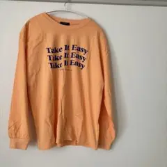 GLAZOS 長袖カットソー 160 オレンジ