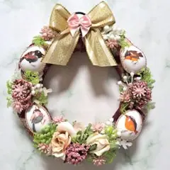 お花のリースとデコパージュNo.4