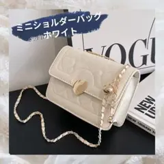 レディース2wayバッグ ミニショルダーバッグ パーティバッグ ホワイト