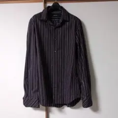 BOYCOTT 長袖シャツ 黒とストライプ　美品