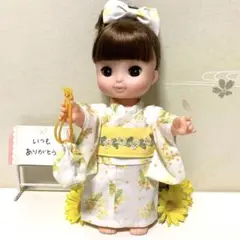 メルちゃんソランちゃん浴衣セット　ミモザ　♪304
