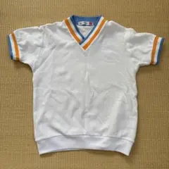 体操服 ホワイト Vネック がんばりっ子 上のみ 半袖