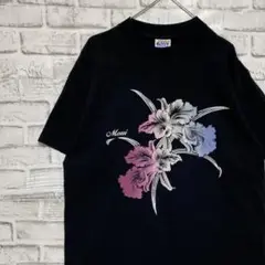 USA製90sヴィンテージTシャツ！シングルステッチ　ブラック半袖古着L78